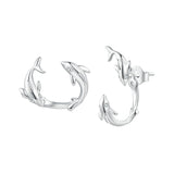 S925 Sterling Silver Rose Gold Plated Zircon Earrings