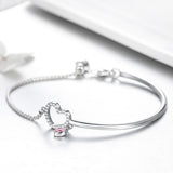 925 Sterling Silver Bracelet 19cm for Women