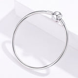 925 Sterling Silver Adjustable Bracelet Style Nan Size 17cm for Men