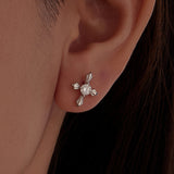 925 Sterling Silver 0.30 Carat Genuine Moissanite Earrings for Women