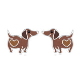 925 Sterling Silver Enamel Oxidized Earrings for Women
