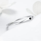 925 Sterling Silver Ring - Size 5.0, 2mm Width, S925 for Women
