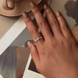 925 Sterling Silver Oxidized Silver 1.6mm Ring for Women