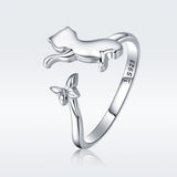925 Sterling Silver Ring with 0.2cm Width and 1.2cm Claw Height