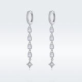 925 Sterling Silver Earrings with Pavé Set CZ