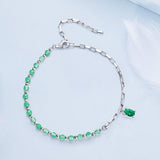 925 Sterling Silver Bracelet with Pavé Setting CZ - 210mm - for Women