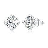 925 Sterling Silver 0.50 Carat Moissanite Earrings for Women