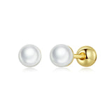 925 Sterling Silver Quality Shell Pearl Earrings for Women