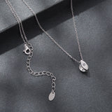925 Sterling Silver 0.65 Carat Genuine Moissanite Necklace for Women