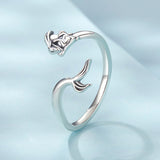 925 Sterling Silver Oxidized Silver 0.17cm Ring