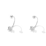 925 Sterling Silver Earrings for Women with CZ in Pavé Setting