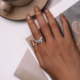 925 Sterling Silver Oxidized Silver 1.4mm Width Rings for Women