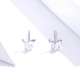 925 Sterling Silver & Platinum Plated Earrings