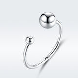 S925 Sterling Silver Plated Platinum Ring