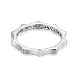 925 Sterling Silver Pavé Set CZ Ring Size 6.0