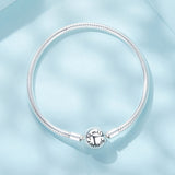 925 Sterling Silver Oxidized Silver White Gold 14.0mm Bracelet for Women