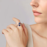 925 Sterling Silver Enamel 0.15cm Ring for Women
