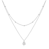 925 Sterling Silver Adjustable Necklace with Pendant for Women