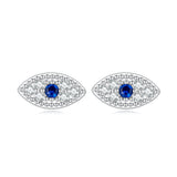 925 Sterling Silver & Pavé Setting CZ Earrings