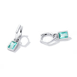 925 Sterling Silver Earrings with Pavé Setting CZ