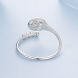925 Sterling Silver Ring with Pavé Setting CZ, Width 0.11-0.72cm, for Women