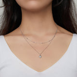925 Sterling Silver Adjustable Necklace with Pendant for Women