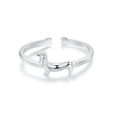 925 Sterling Silver Oxidized Silver 1.6mm Ring for Women