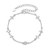 925 Sterling Silver 15+6cm Pavé Setting CZ Bracelet for Women