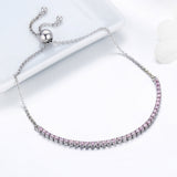 925 Sterling Silver Bracelet 27cm for Women