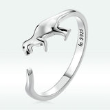 S925 Oxidized Silver Dinosaur Ring for Women