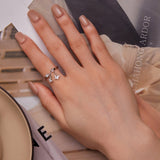 925 Sterling Silver Pavé Setting CZ Ring for Women