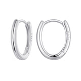 925 Sterling Silver Earrings - 14x2mm with Oxidized Finish for Women