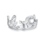 925 Sterling Silver Pavé Setting CZ Ring - Width 1.5-6.5mm for Women