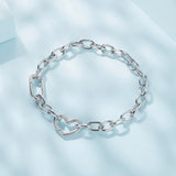 925 Sterling Silver Plated 190mm Bracelet for Women