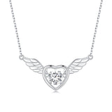 925 Sterling Silver Adjustable Necklace with Zircon and CZ for Women