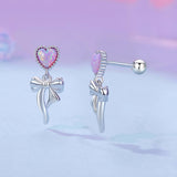925 Sterling Silver Translucent Opal Earrings for Women