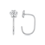 925 Sterling Silver Plated White Gold Earrings for Women