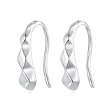 925 Sterling Silver White Gold Plated Earrings