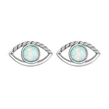 925 Sterling Silver Translucent Opal Earrings for Women