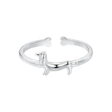 925 Sterling Silver Oxidized Silver 1.6mm Ring for Women