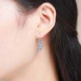 925 Sterling Silver Earrings with Pavé Setting CZ