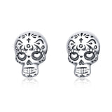 S925 Oxidized Silver Earrings Size 1*0.7cm for Women