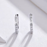 925 Sterling Silver Earrings with Pavé Setting CZ for Women