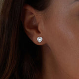 925 Sterling Silver Pavé Setting CZ Earrings
