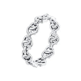 925 Sterling Silver Oxidized Ring - Size 6 for Women