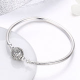 925 Sterling Silver SCB Bracelet Style Nan Size 17.0 for Women