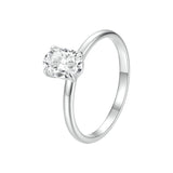 925 Sterling Silver Moissanite 1ct Ring Size 8