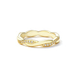 925 Sterling Silver Pavé Setting CZ Ring