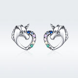 925 Sterling Silver Earrings with Oxidized Finish and Pavé Setting