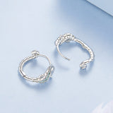 925 Sterling Silver Pavé Setting CZ Earrings for Women